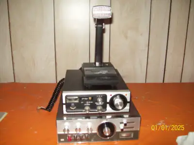 TWO C.B. RADIOS FOR SALE AND A MICROPHONE. NOT SURE OF THE WORKING CONDITION. IF INTERESTED PLEASE C...