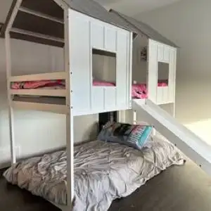 Kids House Shaped Twin Bunk Bed, View more