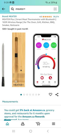 MEATER Plus Smart Meat Thermometer with Bluetooth 