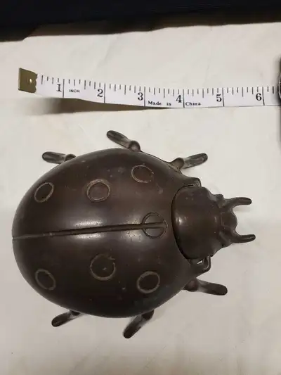 Vintage ladybug ashtray, View more