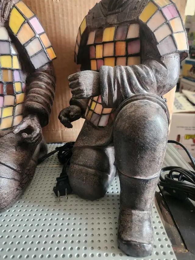 Beautiful Tiffany Style Stained Glass Figural Samurai guards in Indoor Lighting & Fans in Calgary - Image 3