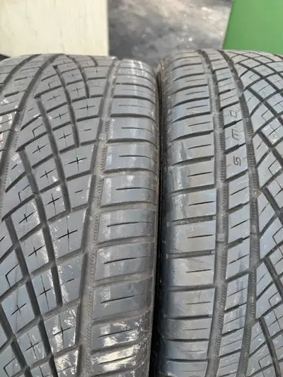 Size 245/45 ZR20. Brand Continental 2 tires. Tires Barley used