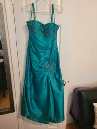 Green Formal Dress - Size 8 -Petite Size