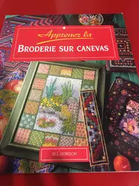 Livre Apprendre la  broderie sur canevas