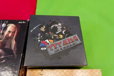 Great board games incl Titans Tactics, View more