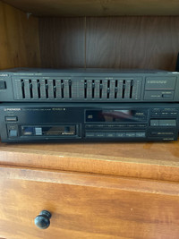 Pioneer and Technics CD player and Equalizer 