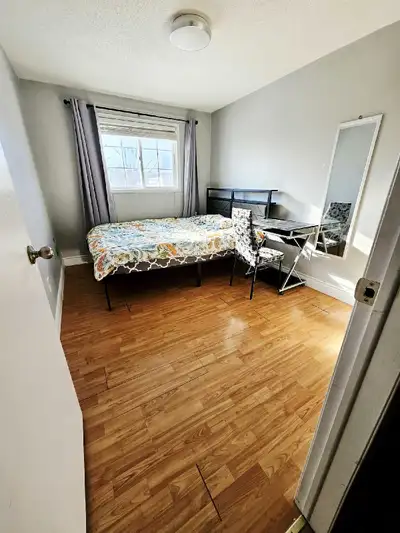 One private furnished room is available for rent in a clean, quiet home shared with two other female...