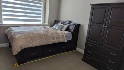 Expresso bed + tall dresser + small dresser set, View more
