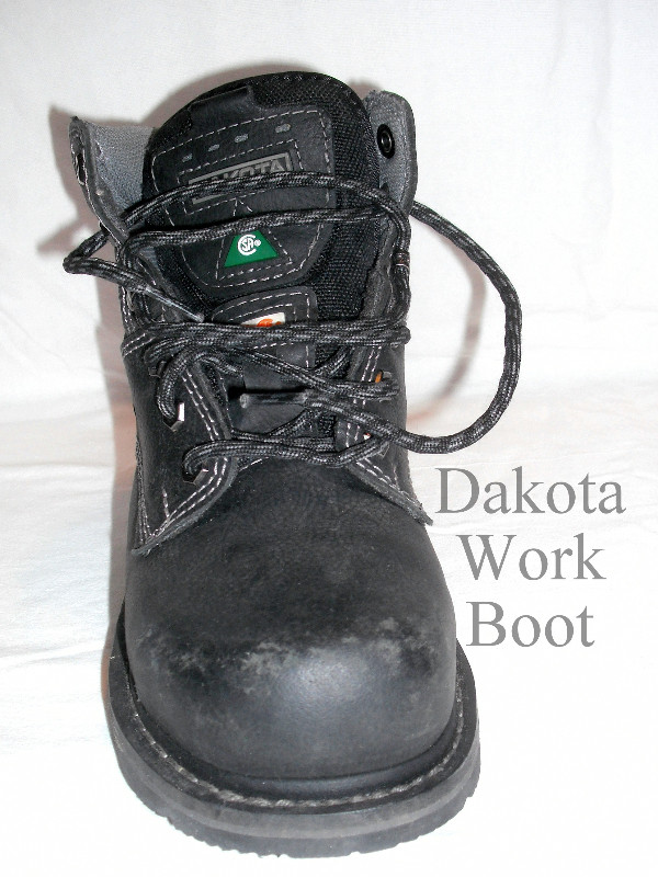 Dakota Work boots, green patch, 7..5 black, 7” high in Men's Shoes in City of Toronto - Image 2
