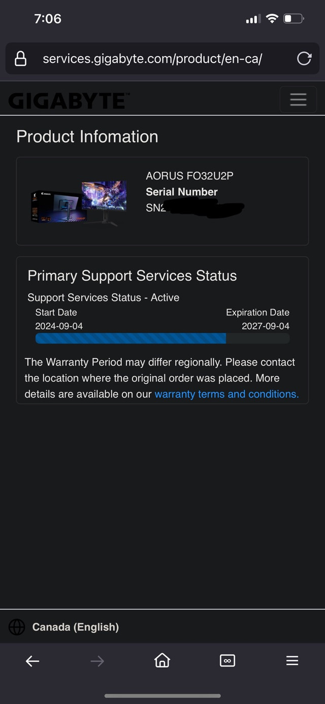 32 inch 4k 240 hz HDR OLED Monitor with Warranty Gigabyte AORUS in Monitors in City of Toronto - Image 4