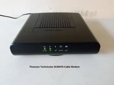 Thomson Technicolor DCM476 Cable Modem For use with TekSavvy, Cogeco (Ontario and QC), Eastlink, Rog...