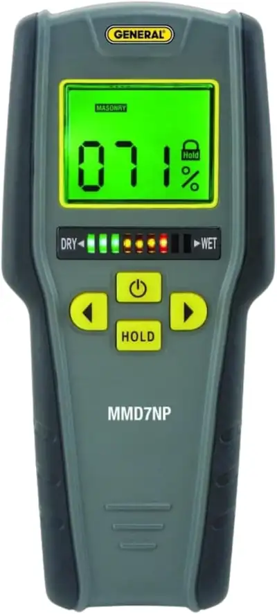 General Tools MMD7NP Moisture Meter, Pinless, Digital LCD with T, View more