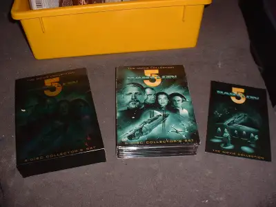 Babylon 5 The Movie Collection DVD Set 5-Disc Sci-Fi Series Tested VERY CLEAN PLAY WELL