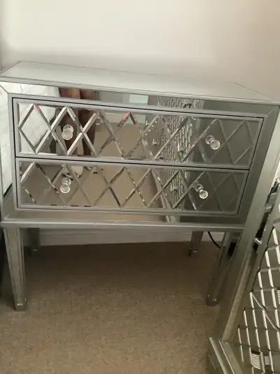 For sale 2 Mirrored nightstands, View more