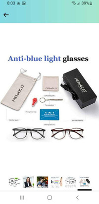 2 Pairs of Blue Light Blocking Glasses to Reduce Eyestrain