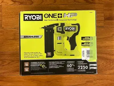 RYOBI 18V ONE+ HP Brushless Cordless Brad Nailer (Tool-Only), View more