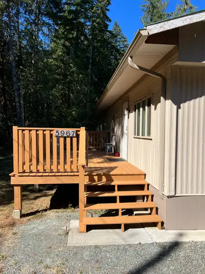 Comfortable, 12’x64’ Mobile home with 3 bedrooms & one bathroom set on lovely acreage with Lugrin Cr...