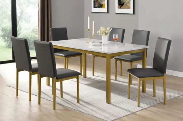 7-Piece Dining Set – Modern Design, Complete Comfort in Dining Tables & Sets in Kingston - Image 5