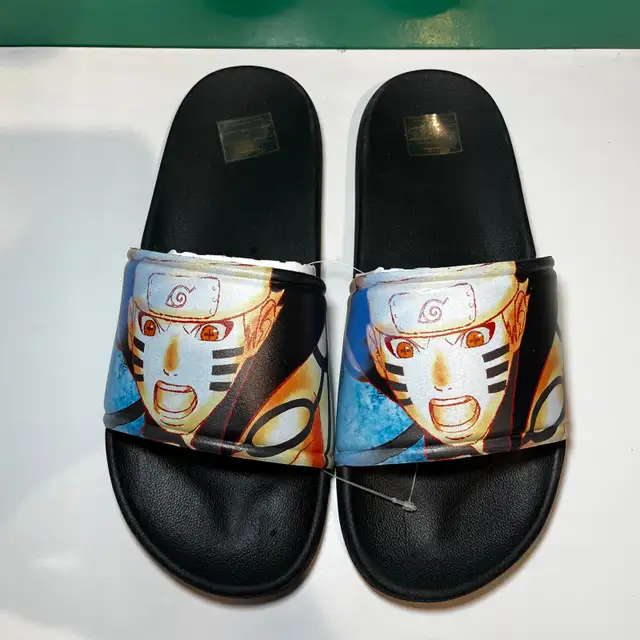 Primitive Naruto Shippuden Six Paths anime slides (Size 9 men's) in Men's Shoes in City of Montréal - Image 2