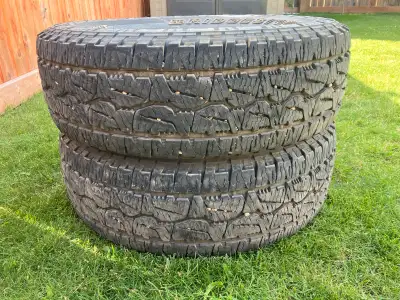 Selling 2 Bridgestone Dueler A/T Revo 3 $190 OBO. Thread at 10-13/32nds. Need room in the garage or...