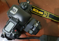 Nikon D1 with lens