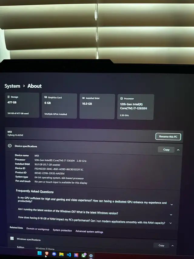 Cyborg A15V in Laptops in Edmonton - Image 5