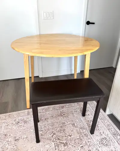 Wooden Drop Leaf Dining Table – Space Saver, View more