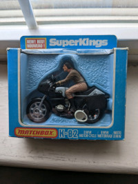 Vintage Matchbox SuperKings K-82 BMW Motorcycle 