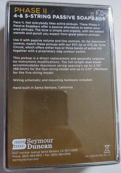 Seymour Duncan SSB-4b passive bass guitar pickup in Other in Kelowna - Image 4