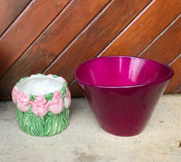 Ceramic pots for sale, assorted sizes and styles