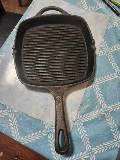 10" x 10" Cast Iron Grill Pan, View more