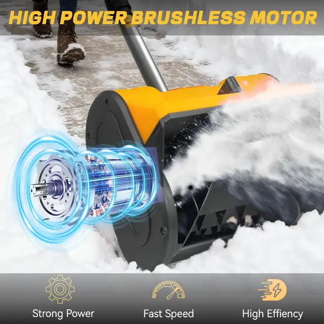 Electric Snow Blower for Driveway - 11" Cordless Shovel with 20V in Outdoor Tools & Storage in Mississauga / Peel Region - Image 2