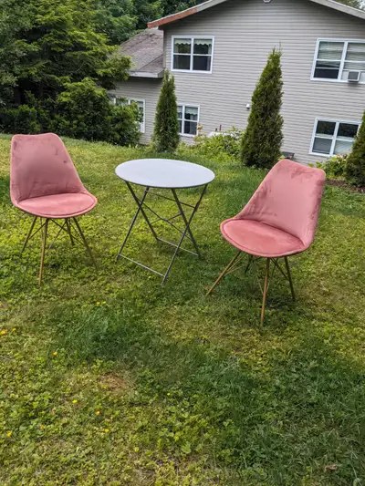 Patio Table & 2 Indoor  Chairs for Sale, View more