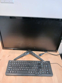 Monitor and Keyboard