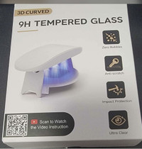 Fitbit versa4 / sense2 screen protector, tempered glass (2 pack)