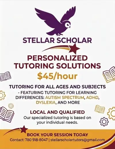 Affordable Local Tutoring: All Subjects All Ages, View more