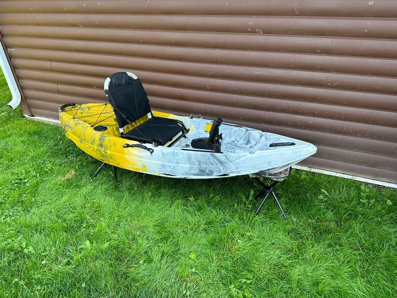 Sit On Top Fishing Kayak Brand New! Yellow & White Canoes, Kayaks