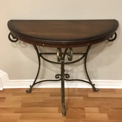 Half Moon Table H30in /W36in /D16in, View more