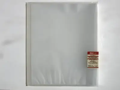 MUJI Japan Clear Plastic Sheet Binder 40 Sleeves for A4 Wide or 8.5 x 11 Size Paper NEW / SEALED. Gr...