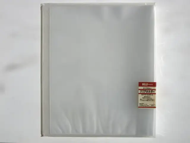 MUJI Japan Clear Plastic Sheet Binder 40 Sleeves - A4 Wide Paper in Storage & Organization in City of Toronto - Image 2