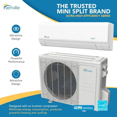 Up to $1750 off! Senville Dealer, Mini Split, Heat Pump!, View more