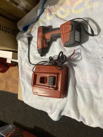 Hilti Impact Gun with Battery & Charger, View more