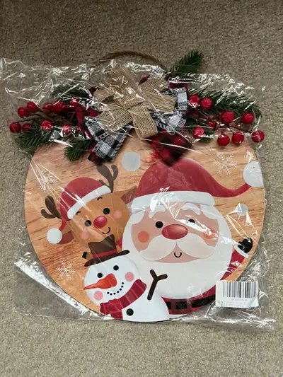 Brand New 12" Christmas Door Decors, View more
