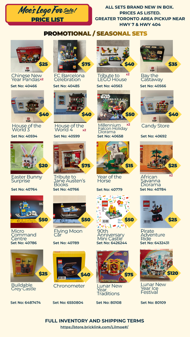 LEGO Promotional and Seasonal Sets | Toys & Games | City of Toronto ...