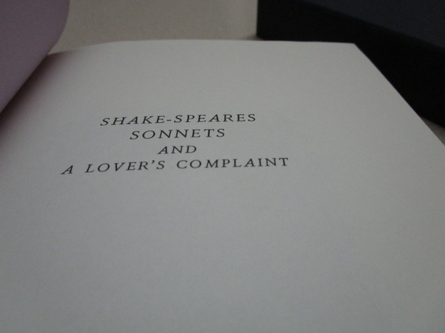 Shakespeare’s Sonnets & A Lover’s Complaint Folio Society 2006 W in Fiction in Edmonton - Image 2
