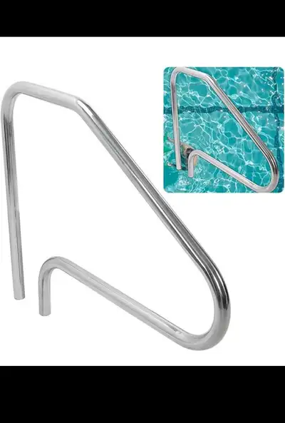 Brand new in box 3 in stock HECASA Pool Handrail Grab Rail Railing 37" Tall Swimming Pool Hand Rail...