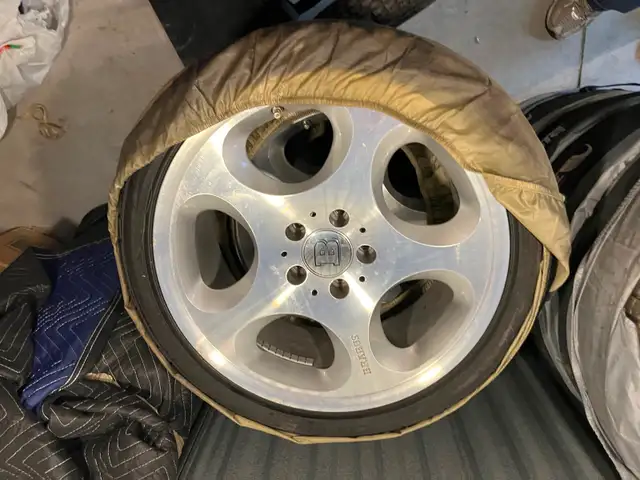 4 VW 15” and 3 Brabus 18” Wheels and Tires in Tires & Rims in Kingston - Image 2