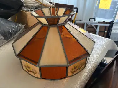 Vintage Tiffany-Style Ceiling Light, View more