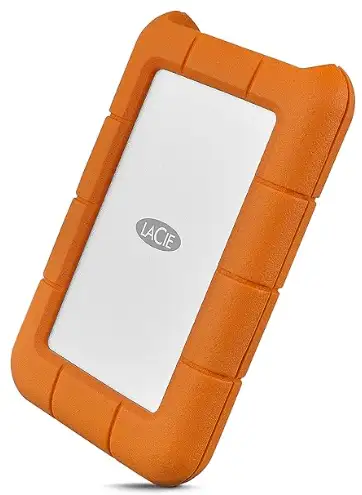 LaCie Rugged 5TB USB-C Portable External Hard Drive, View more
