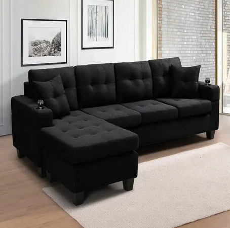 Understated Grace 4 seater sectional Simple Elegance sofa couch in Couches & Futons in Kawartha Lakes